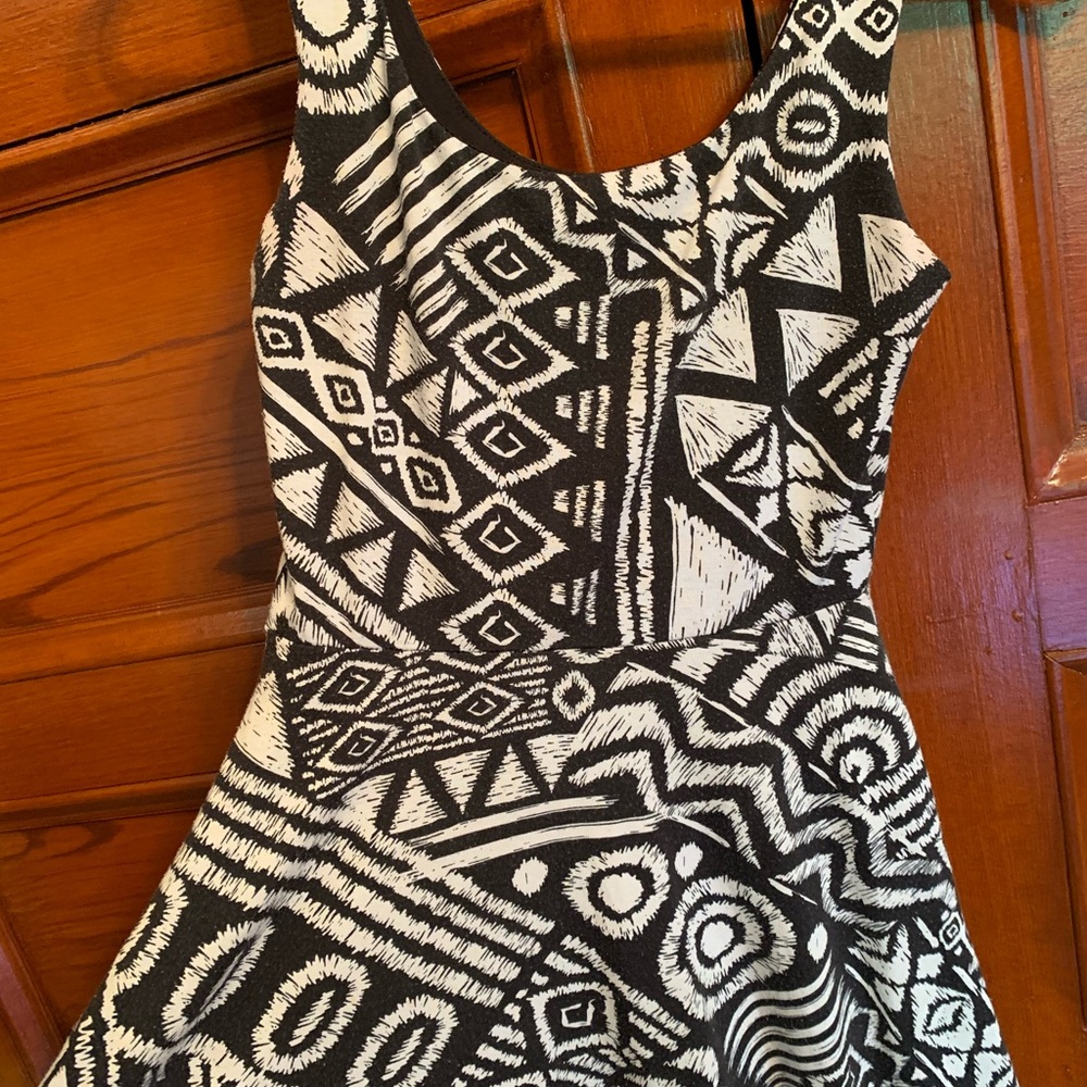 Saks Fifth Avenue Geometric Print Dress - Picture 3 of 5